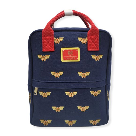 Loungefly Wonder Woman Icon Canvas Mini Backpack - Picture 4 of 5